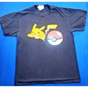 Vintage Pokémon Pikachu Anime Japan Game  T-Shirt Men's Size Large